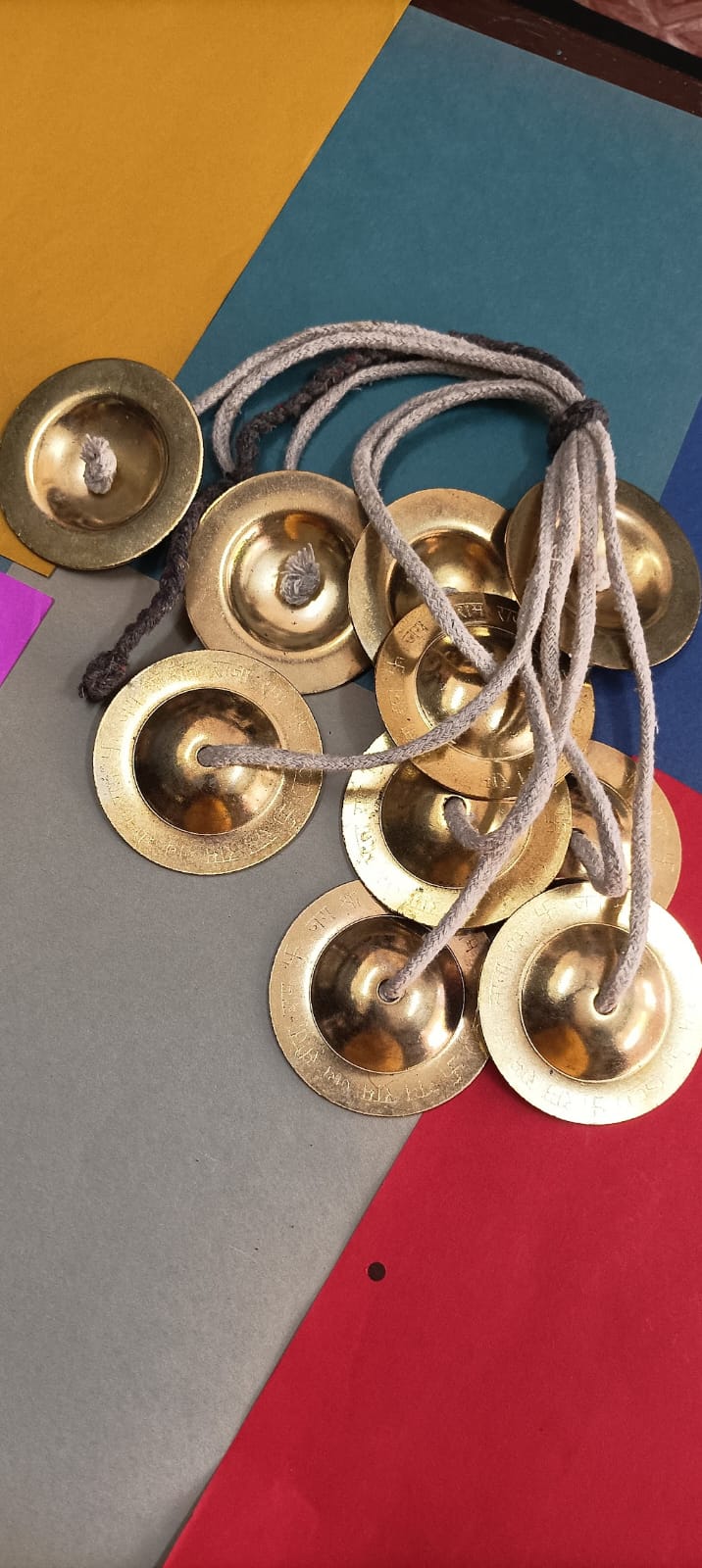 Indian Handmade Vocalforlocal Brass Manjeere Cymbals Hindu Musical Instrument Pack of 1