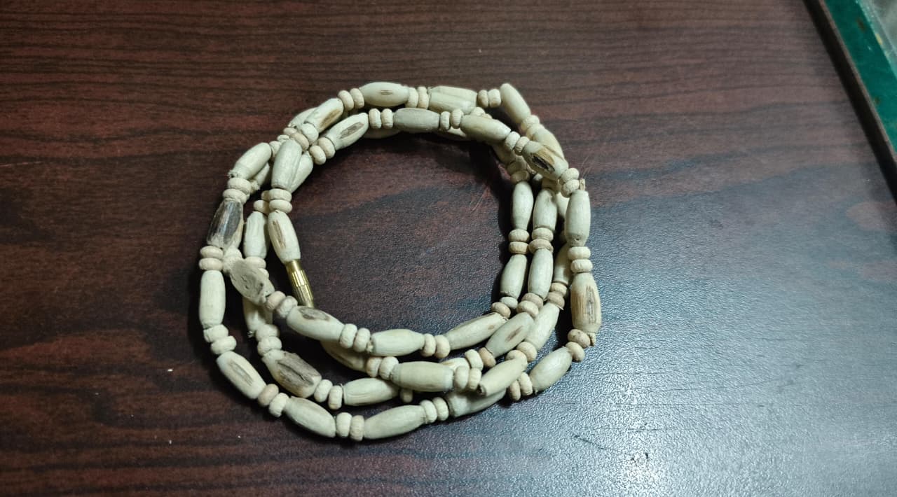 Natural Wooden Beads Mala | Handmade Spiritual Jaap Mala Necklace