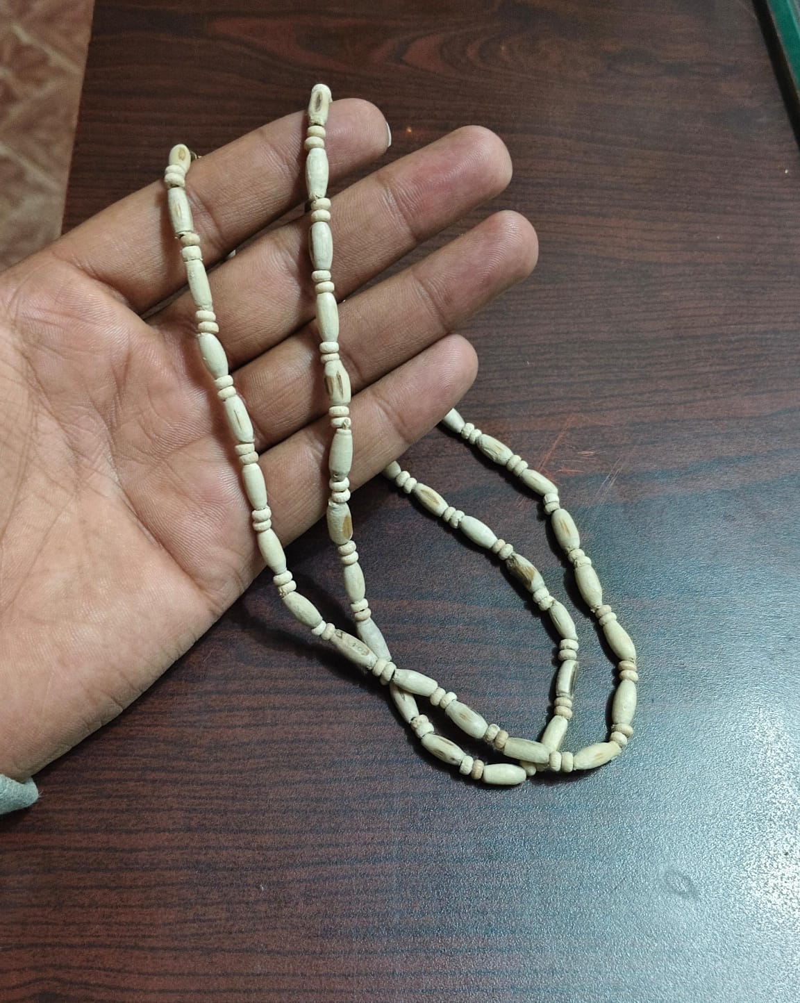 Natural Wooden Beads Mala | Handmade Spiritual Jaap Mala Necklace