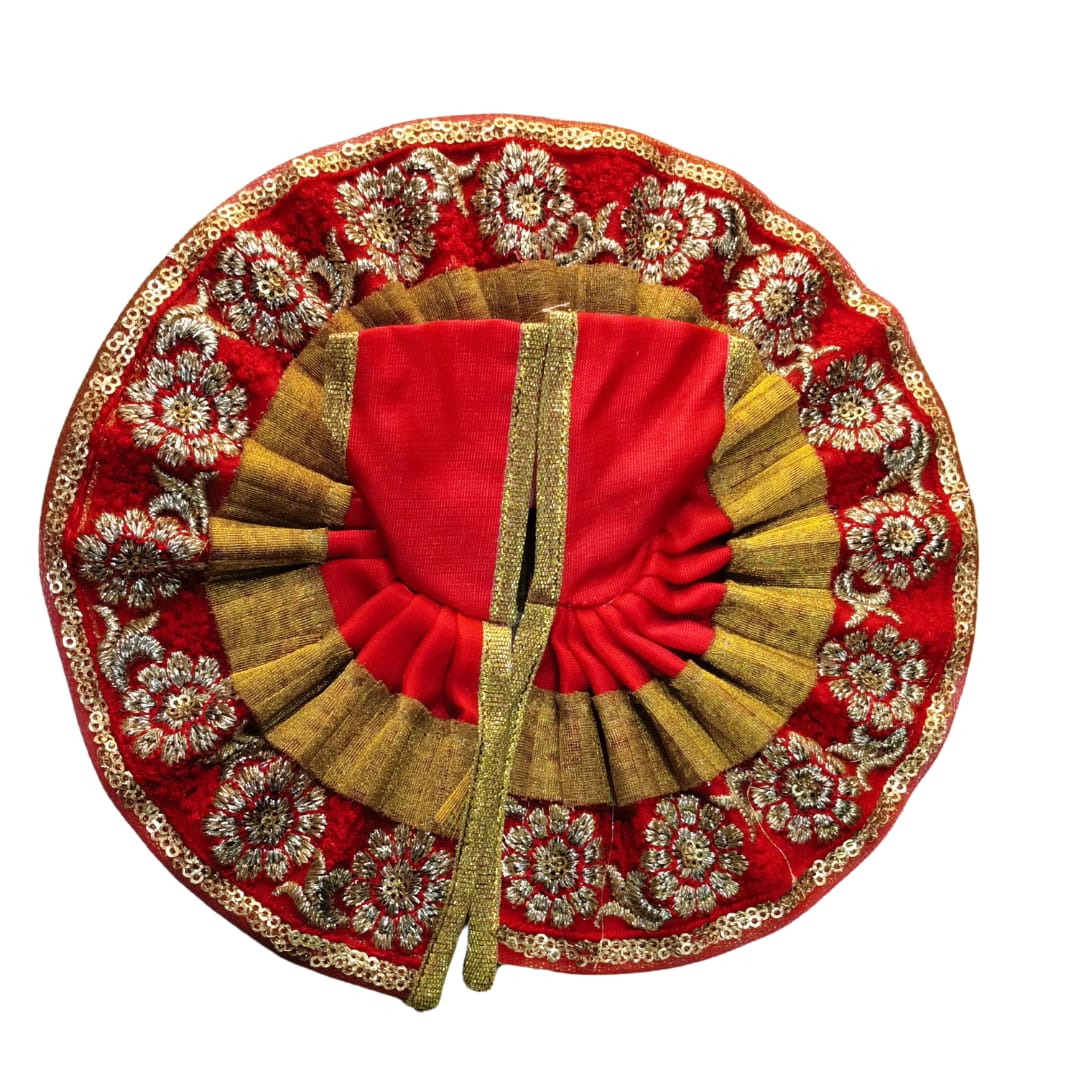Kanha Ji / Laddu Gopal Velvet Dress (Poshak) – Size No. 4 - Image 4